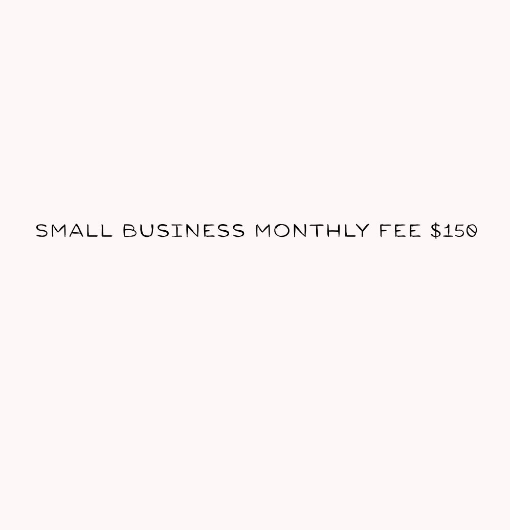 small business monthly fee referral $150